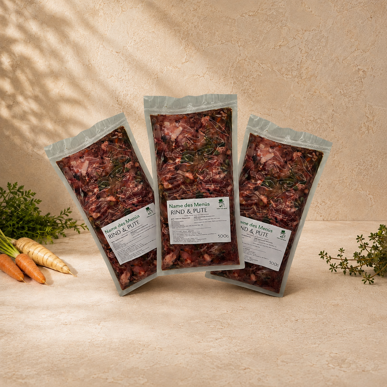 Rind & Pute BARF Probierpaket – 5 kg